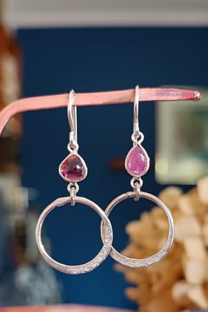 Pink Tourmaline Roundels