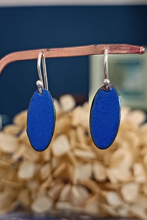 Basic Blue Oval earrings