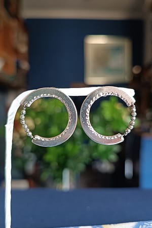 Hematite Train Earrings