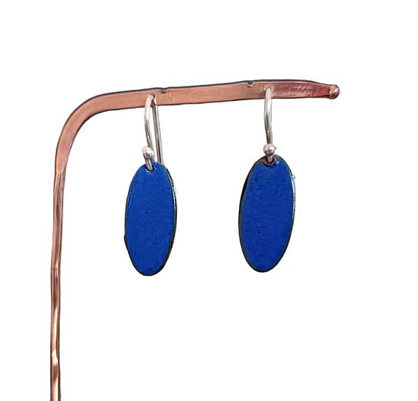 Basic Blue Oval earrings - Image 2