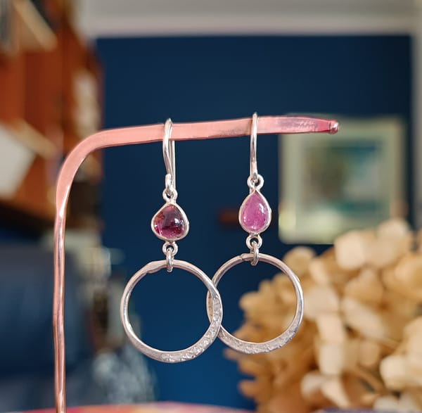Pink Tourmaline Roundels
