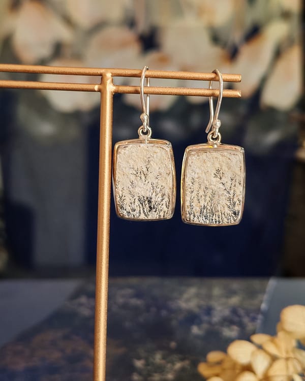 Black Leaf Jasper Earring