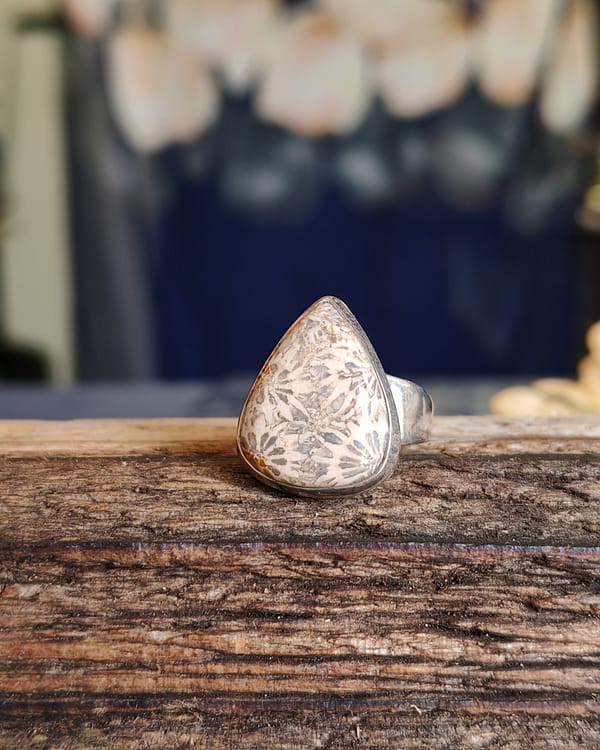 Fossil Coral Ring