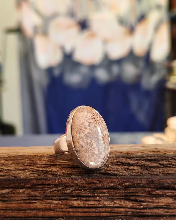 Fossil Coral Ring - Image 2