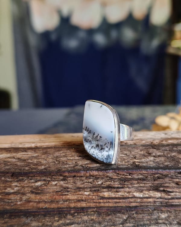 Dendritic Agate Ring