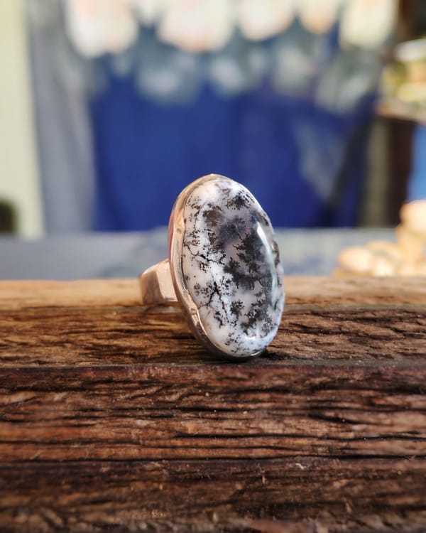 Dendritic Agate Ring