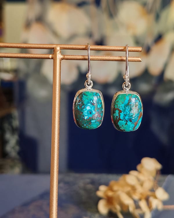 Chrysocolla Earring