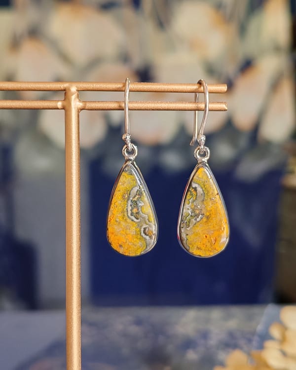 Bumble Bee Jasper Earring