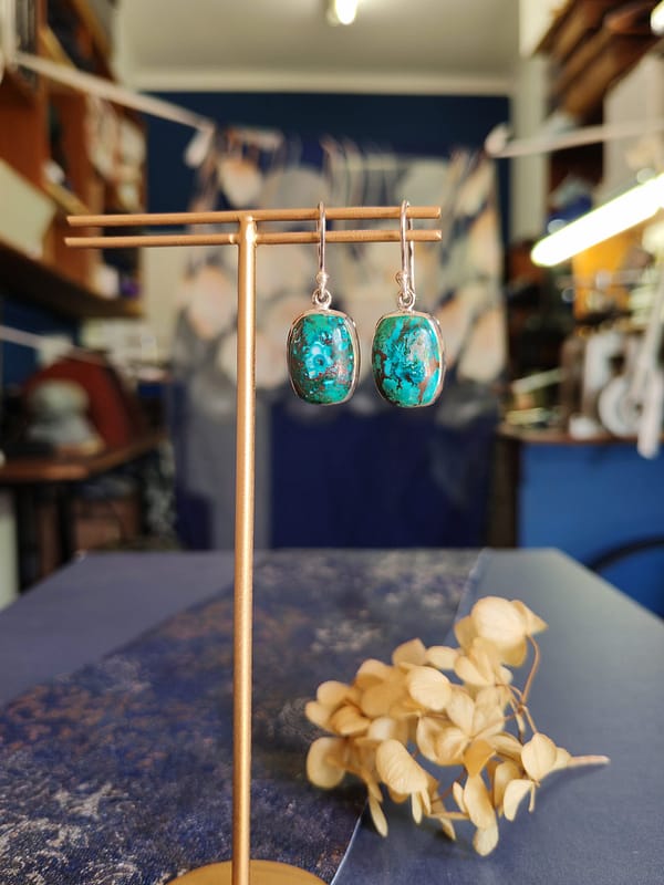 Chrysocolla Earring - Image 2